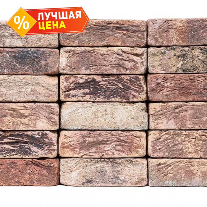 Кирпич облицовочный Engels Tiffany Antiek, 214х45-50х66 мм