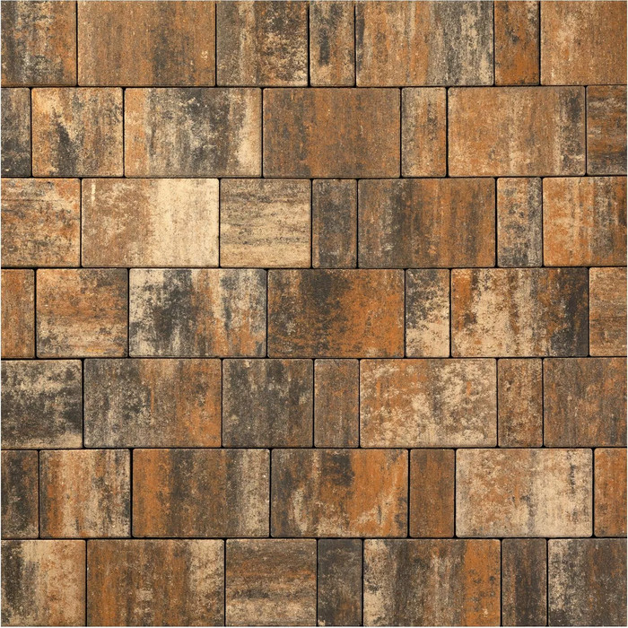 Тротуарная плитка 342 Механический завод Новый Город Классик ColorMix 80 мм Карелия