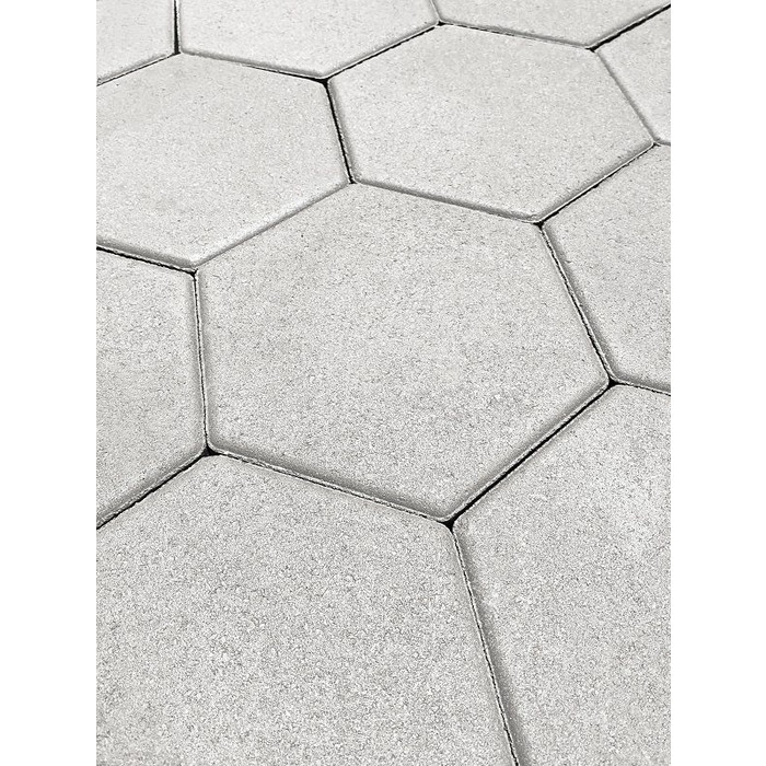 Тротуарная плитка Koldiz Шестигранник 60 мм Моно Белый