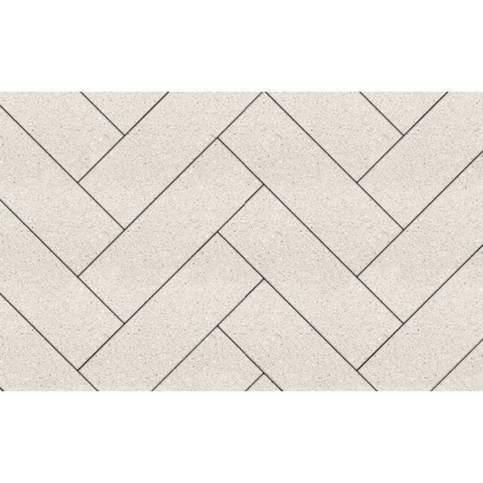 Плитка тротуарная Паркет Б.6.П.8 гладкий белый 600x200x80 мм