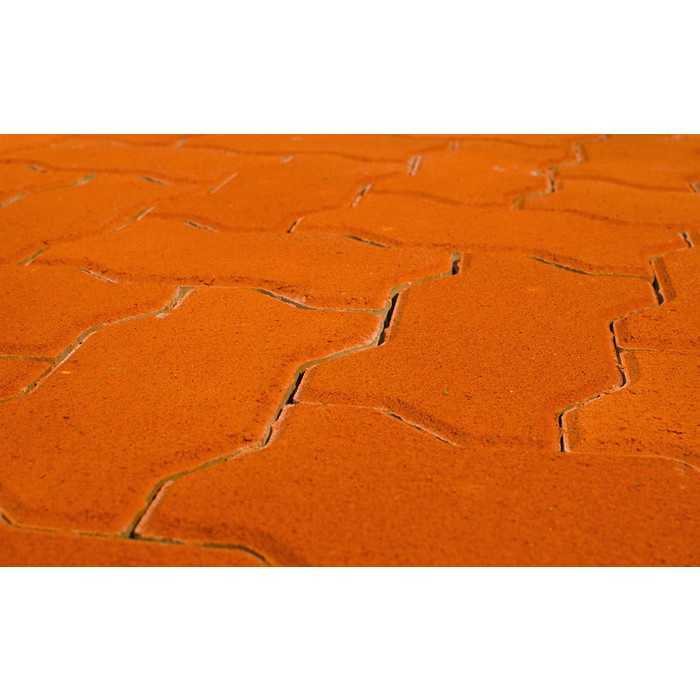 Плитка тротуарная BRAER Волна красный, 240x135x60 мм